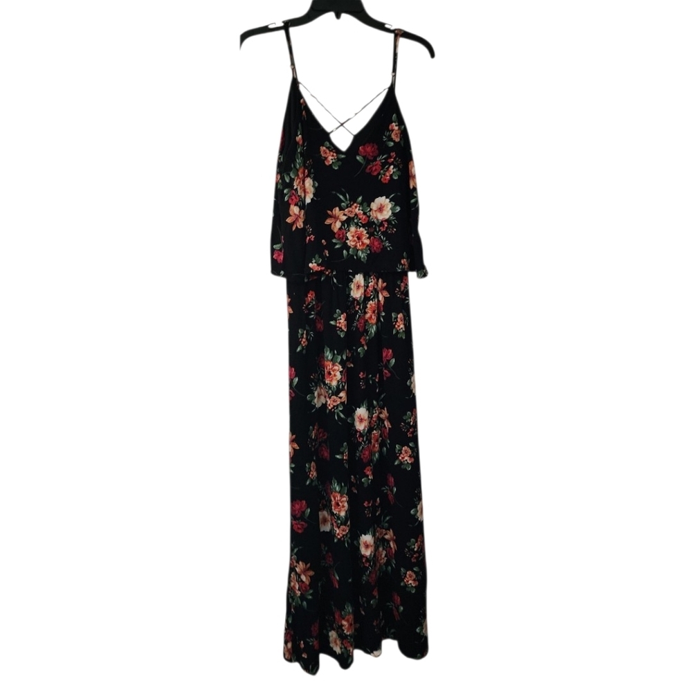 Ambiance Floral Sleeveless Dress Size Medium